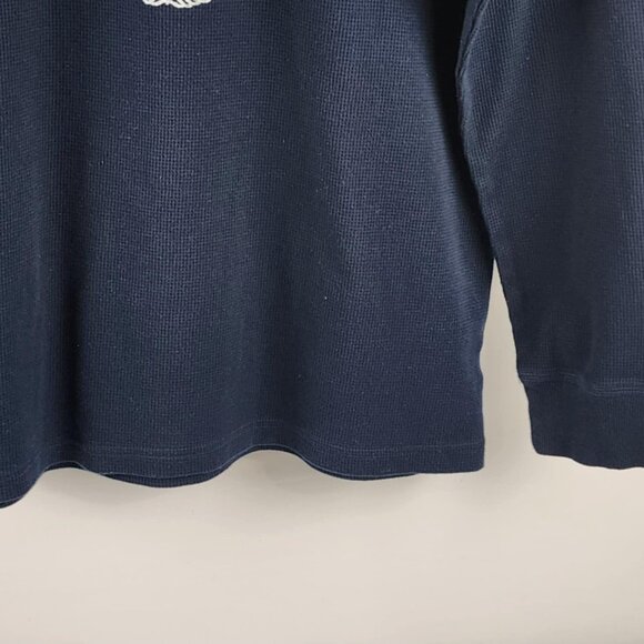 Frye and Co Mens Shirt 2XLT Night Sky Blue L/S Thermal Knit Big &Tall - Picture 6 of 7